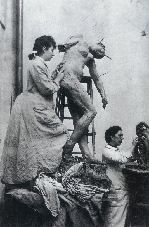 Camille Claudel en su taller