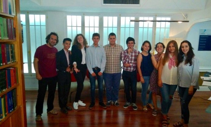 foto rodaje 11 de junio de 2017 para obra de teatro quiero ser joven